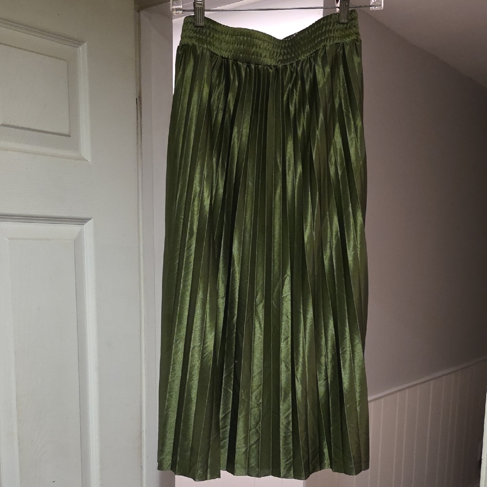 Studio West Olive A-Line Skirt